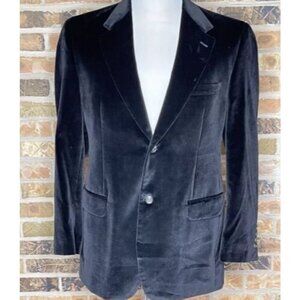 Ralph Ralph Lauren Men's Size 40 R Black Velvet Single‎ Breasted Jacket Blazer
